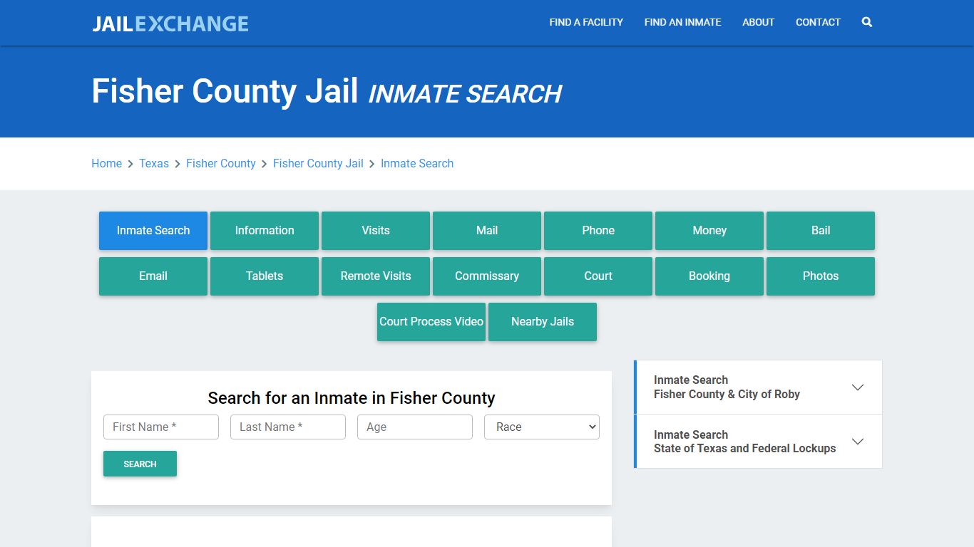 Fisher County Jail, TX Inmate Search: Roster & Mugshots